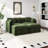 Modern Chenille Loveseat Sofa Couch With Ottoman-1360277077-1360277072