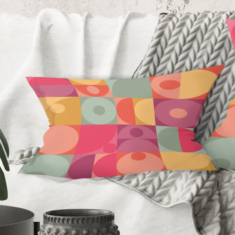 Coussin Geometric Retro Minimal I - Mid-Century Modern