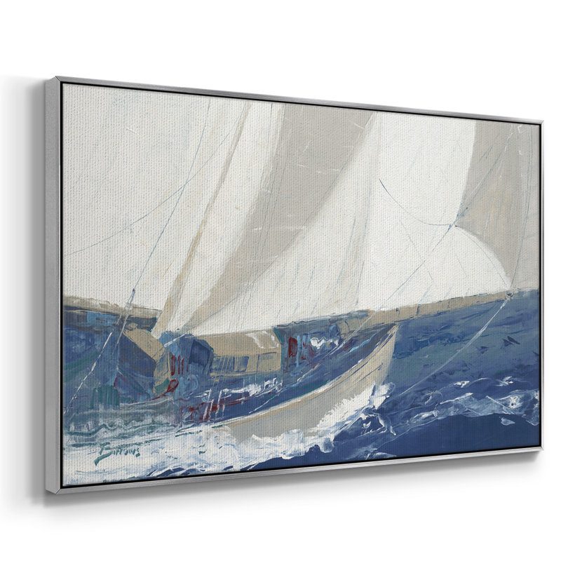 Port to port, reproduction d'art sur toile, Argent, H 25 po x l 17 po x P 2 po