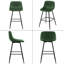 Eagar Upholstered Counter Stool with Metal Frame-1129141071