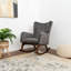 Chaise berçante en bois massif