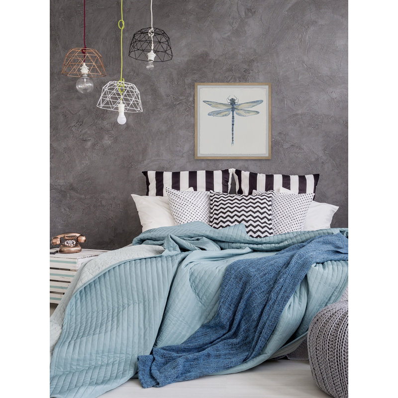 Wild Dragonfly par Marmont Hill - peinture encadrée, H 12 po x l 12 po x P 1,5 po