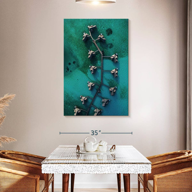 Aletra Beach Villas Aerial, 48" H x 32" W