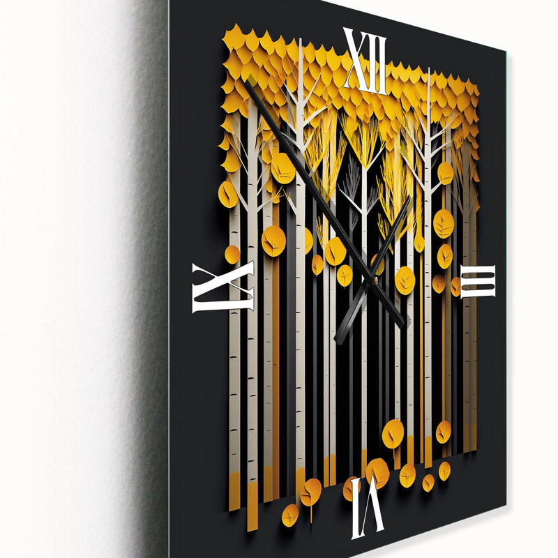 Horloge murale abstrait abstrait, Grand