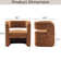 Sinel Full Assembled Upholstered Accent Chair For Living Room