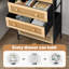 Commode 6 tiroirs, naturel-1767798102