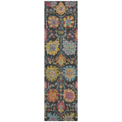 Machine Washable Indoor/Outdoor Mattera ACN2288 Damask Rug