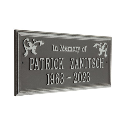 Plaque commémorative Wilmington «In Memory of»