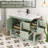 36" Single Bathroom Vanity Base Only, 2 Doors 2 Drawers, Sink not Included-106488317