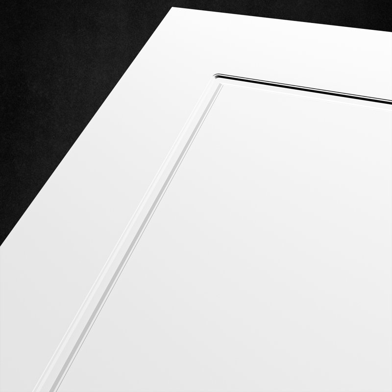 Cascade White 2-Panel Wood Barn Door with Hardware Kit