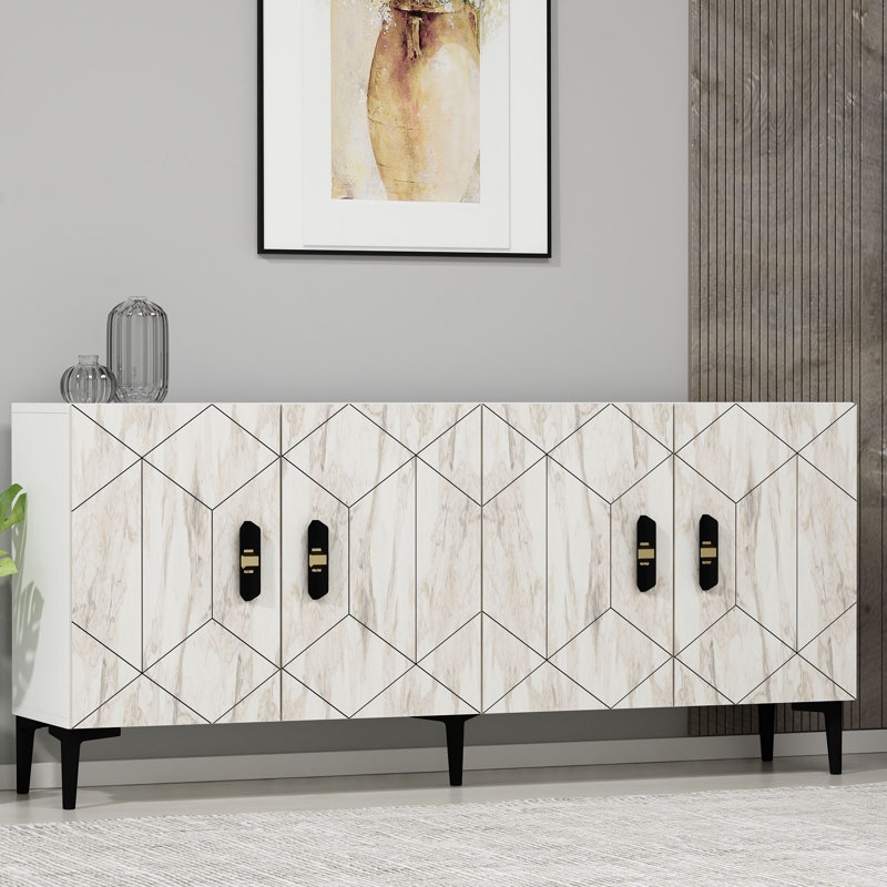 Olivia 150cm Console Table, Vintage White