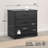 Yazeed 27.5'' Wide 3-Drawer Nightstand, Farmhouse Bedside End Table with 3 Drawers, Storage for Bedroom, Office, Living Room, 16.25" D x 27.5" W x 26.75" H, Black-529820424