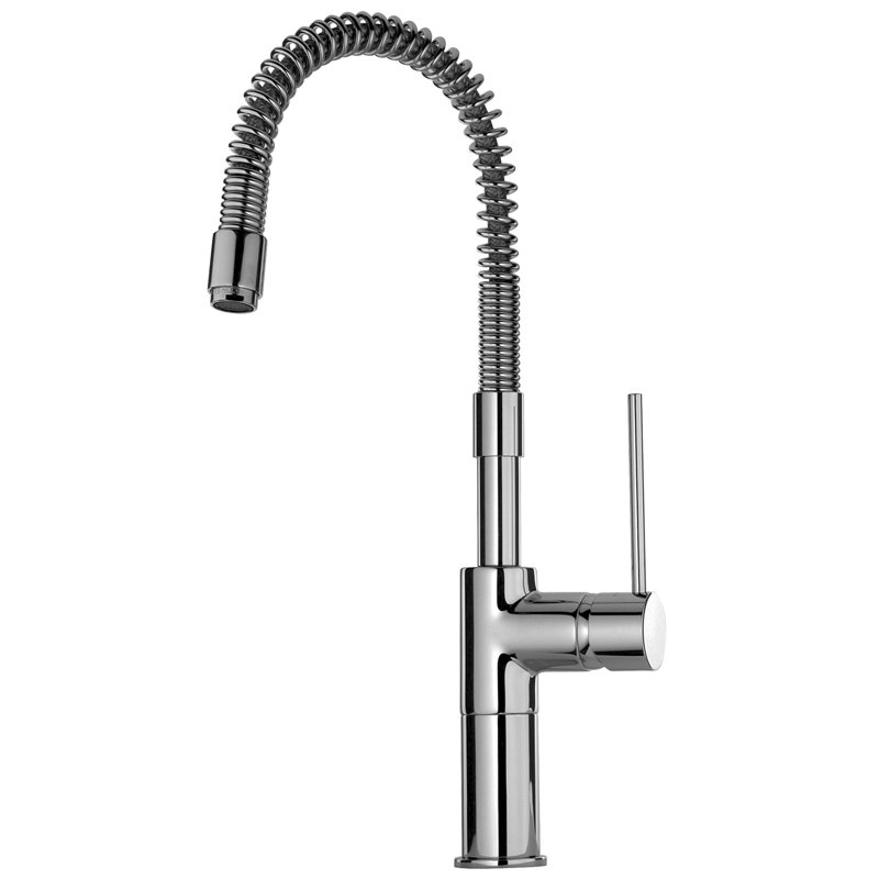 Robinet de cuisine à poignée simple Elba, Chrome