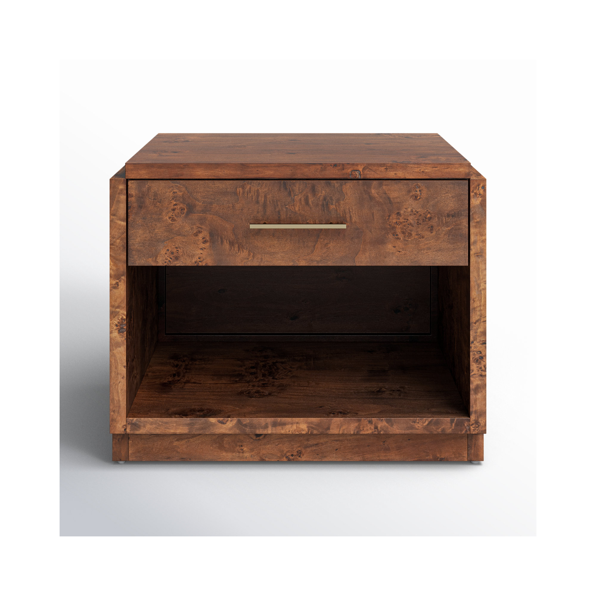 Kingston 1 - Drawer 28" Nightstand, Dark Burl