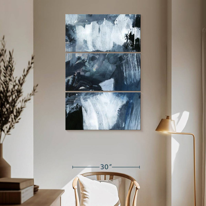 Avery Composition In Blue II, 65" H x 42" W