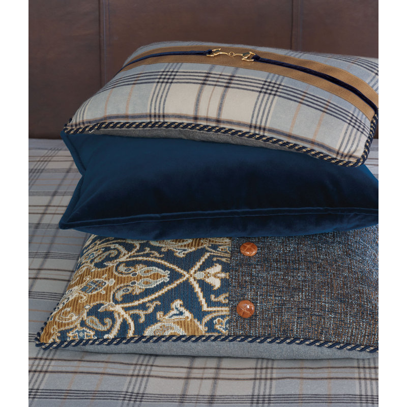 Arthur Appliqued Cotton Reversible Throw Pillow