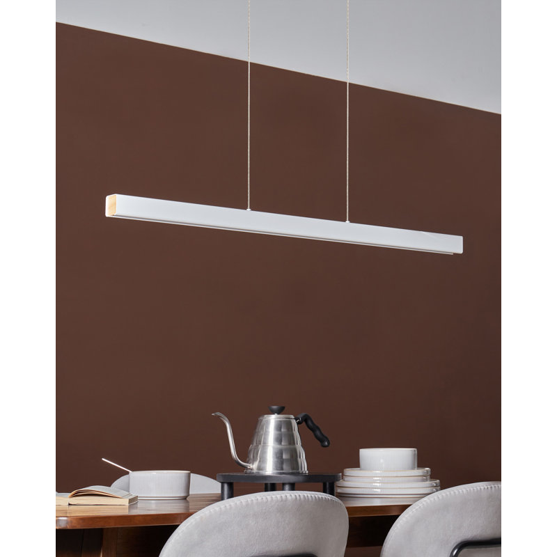 LED Pendant Lamp ARENAS With Remote, White