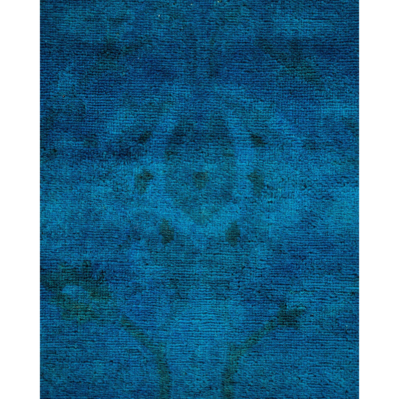 Modern One-of-a-Kind 2'6" X 16'4" Hand Knotted Area Rug