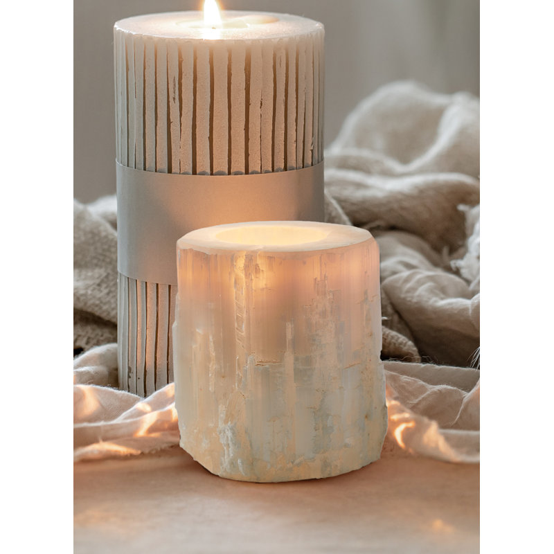 Bougeoir bougie Selenite de 5 po Gracie Oaks