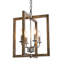 Lustre rectangulaire à 4 lumières