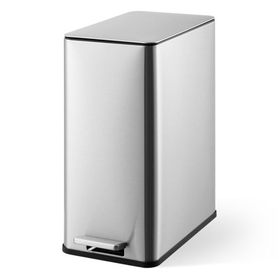 Stainless Steel Step On Kitchen Trash Can - 28L