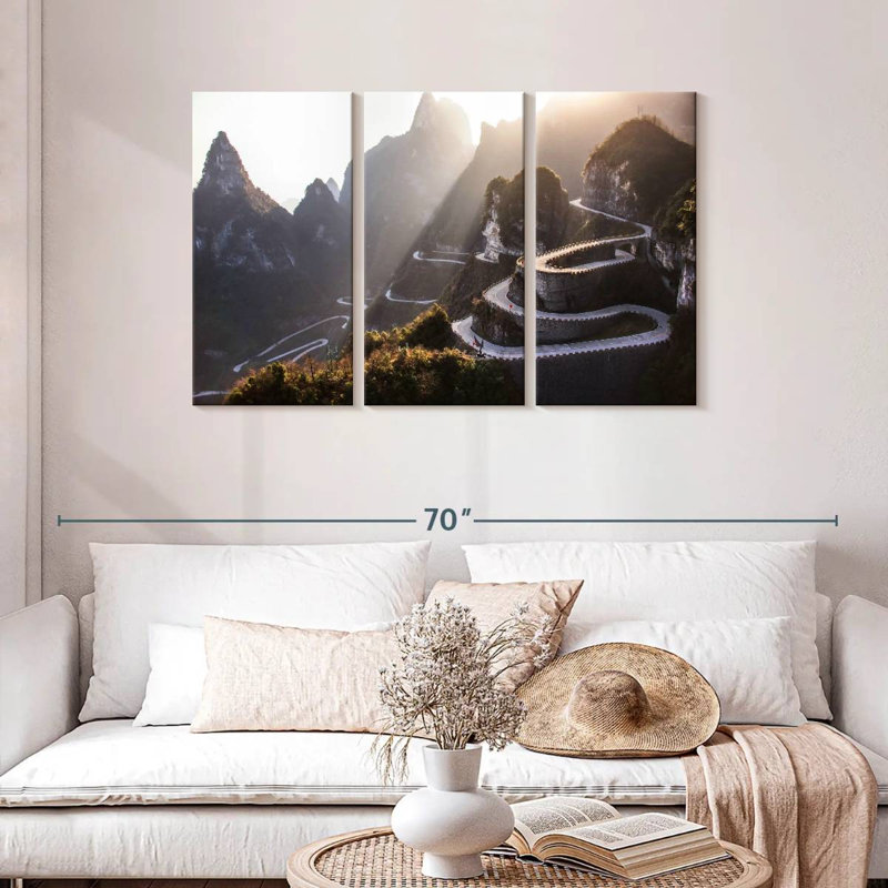 Alvord Tianmen Winding Road, 28" H x 45" W