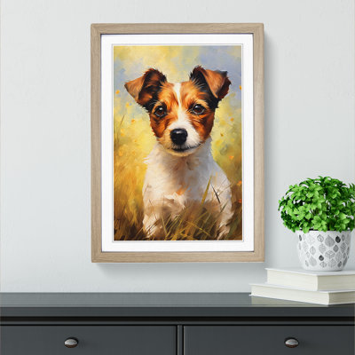 Jack Russell Impressionism - Framed Print