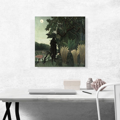 «The Snake Charmer 1907» par Henri Rousseau, reproduction d'art sur toile tendue