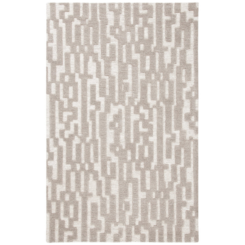 Tapis en laine touffeté à la main Adolphine, Rectangle 4 pi x 6 pi