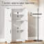 Armoire de rangement garde-manger avec portes de grange