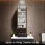 Armoire à pharmacie murale en aluminium avec miroir, tablettes réglables en verre trempé Orourke-2087094363
