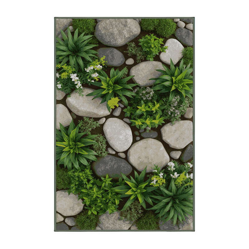 Tapis vert lavable à la machine, Rectangulaire 2 pi x 3 pi