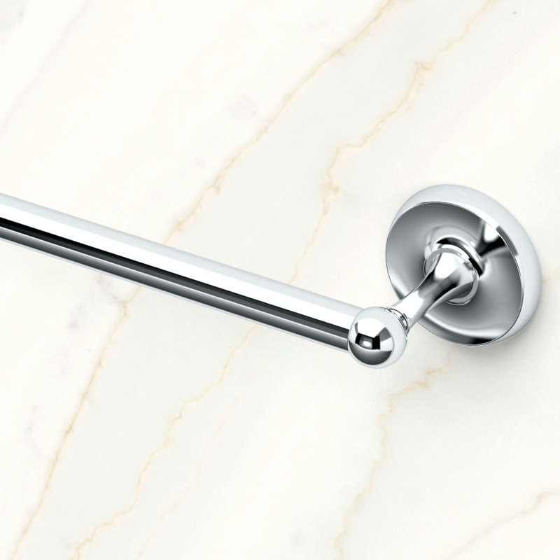 Designer II 18" Wall Mounted Towel Bar, Chrome