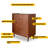 Fluted Wood Tambour Door Storage Cabinet