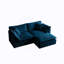 Canapé à deux places avec 1 repose-pieds, canapé modulaire en L avec repose-pieds 2 places, causeuse avec repose-pieds, canapé de salon-241028405