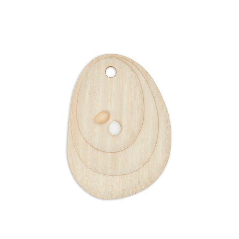 Pebble Cutting Board - Medium, 21.4" x 15.25", Maple Wood