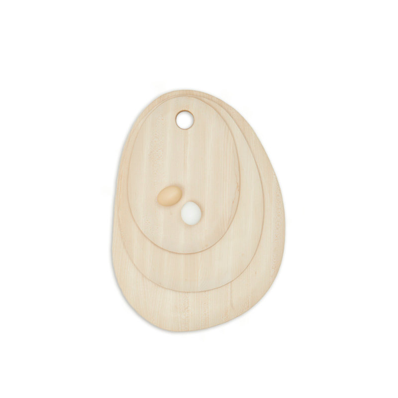Pebble Cutting Board - Medium, 21.4" x 15.25", Maple Wood
