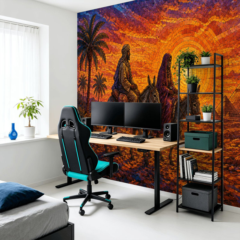 Papier peint adhésif auto-adhésif moderne pour la chambre à coucher L 69 po x l 96 po Peel and Stick