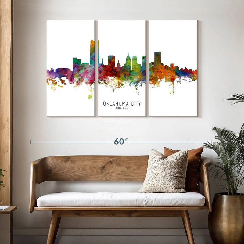 Rorry Oklahoma City Skyline I, 32" H x 50" W