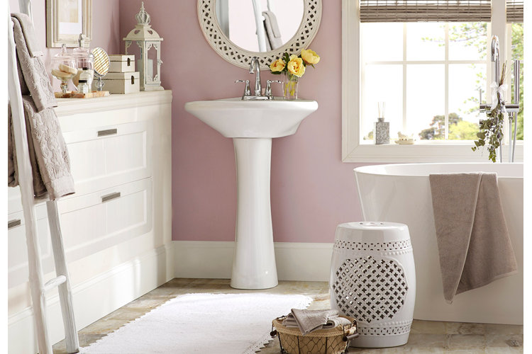 lilac bathroom