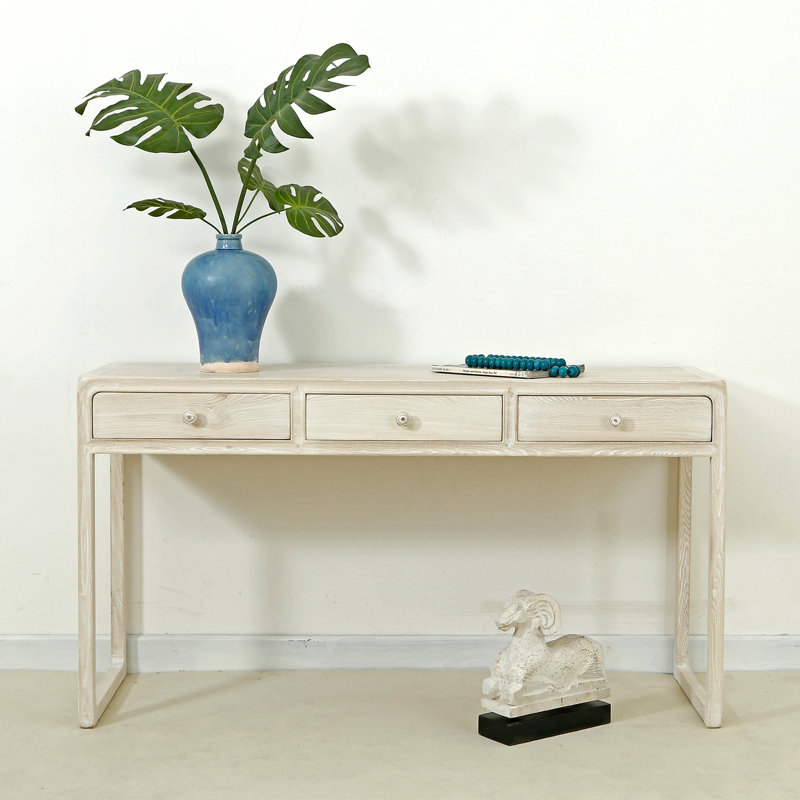 Asbel Solid Wood Writing Desk