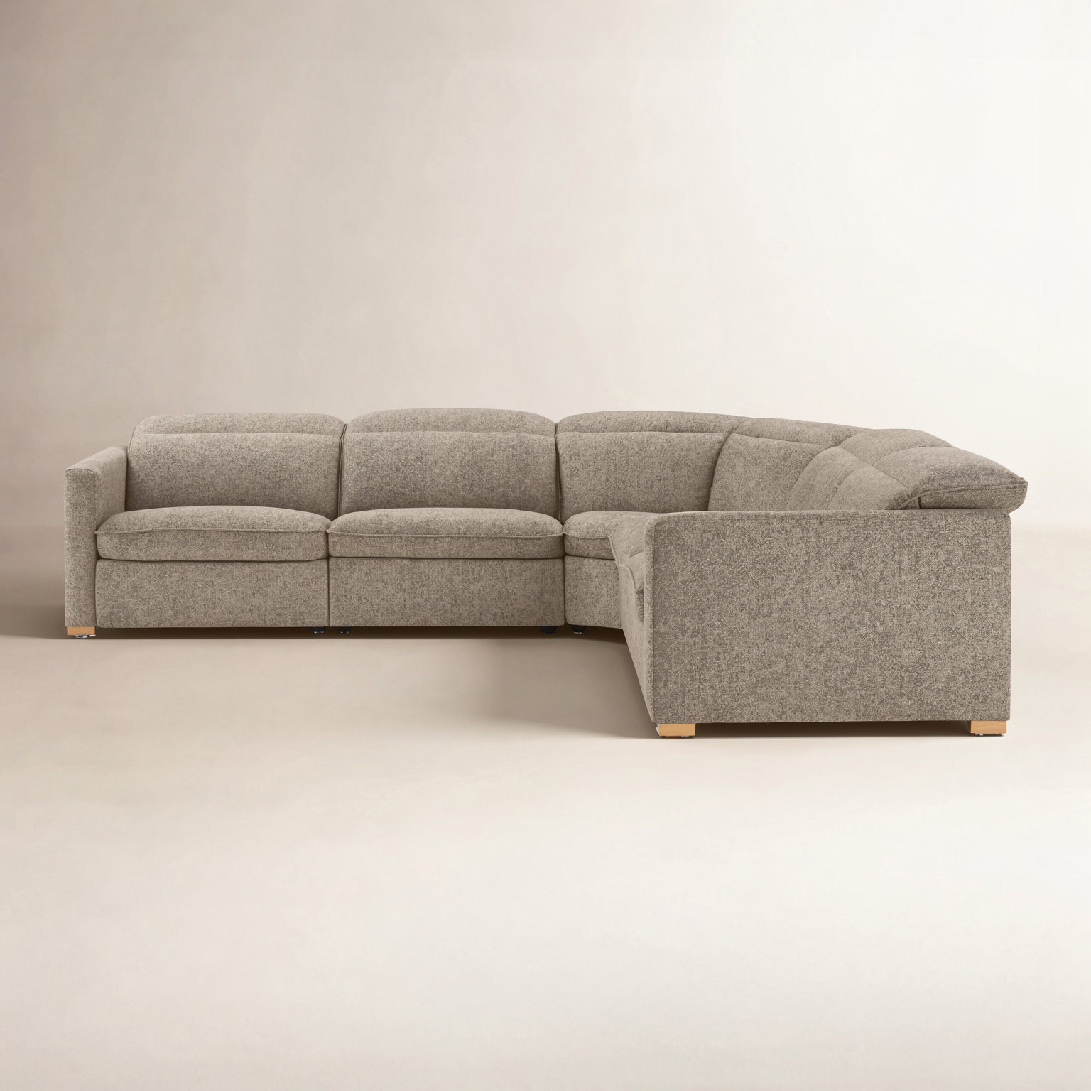 Becki Owens for Joss and Main Modular Sectional, Ojai Earth Performance Textured Weave