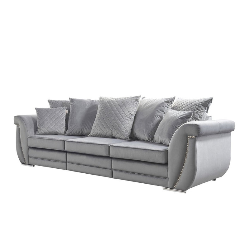 Hampton 3 Seater Velvet Sofa
