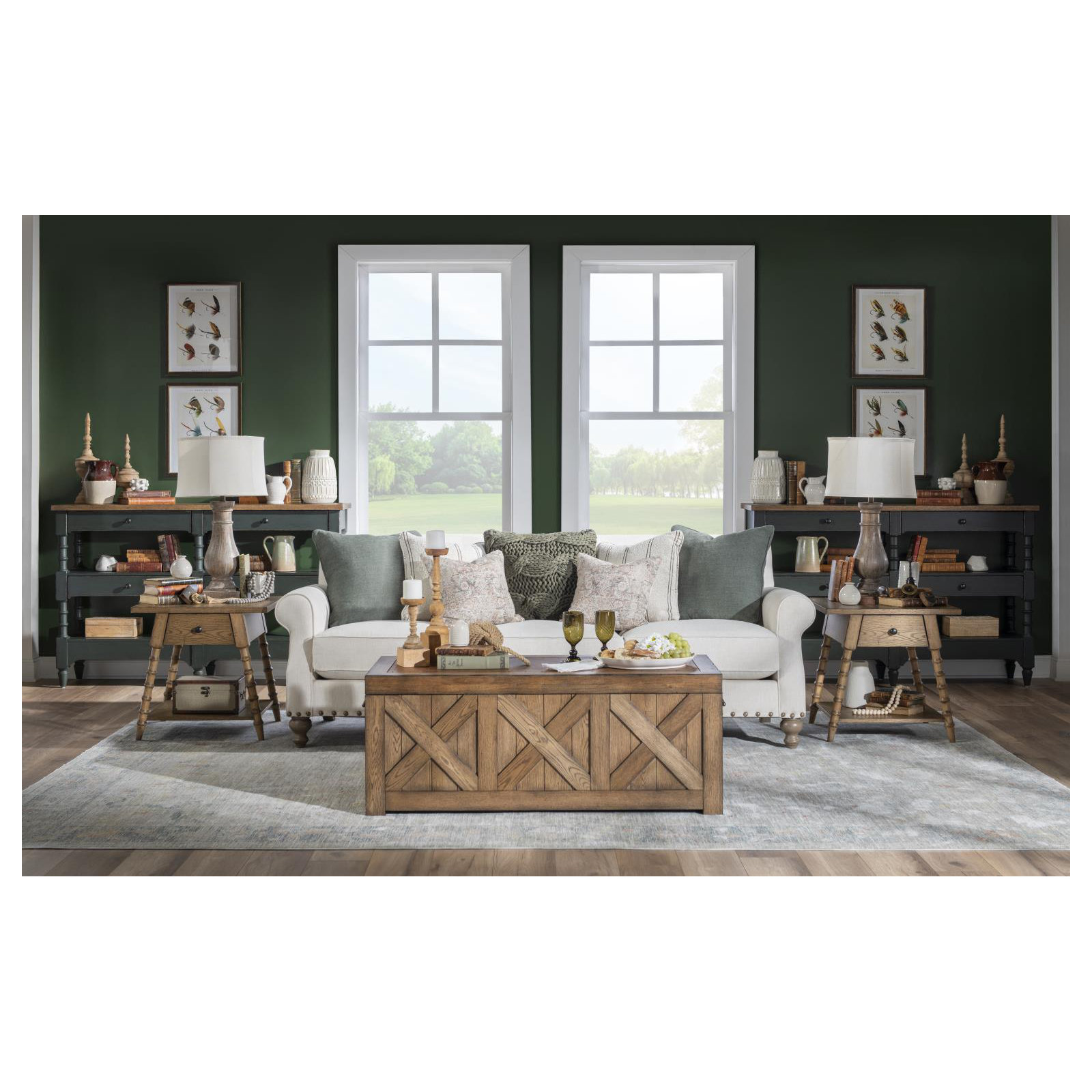 Country Living 3-Drawer Accent Chest 3, Brown