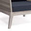 Chaise de conversation d'extérieur - Gris ardoise Santiago