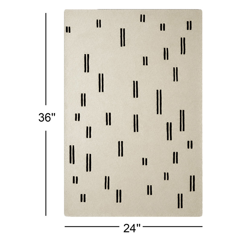 Tapis blanc Jason Wy Aurora, Rectangle 2 pi x 3 pi
