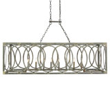 New Orleans 8 - Light Kitchen Island Rectangle Chandelier