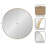 Anacleta Metal Round Mirror  Diameter-1116417098-1116417099