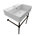 White/Antique Bronze