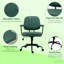 Chaise de bureau, réglable pour la maison et le bureau, sièges confortables avec une ambiance rétro élégante